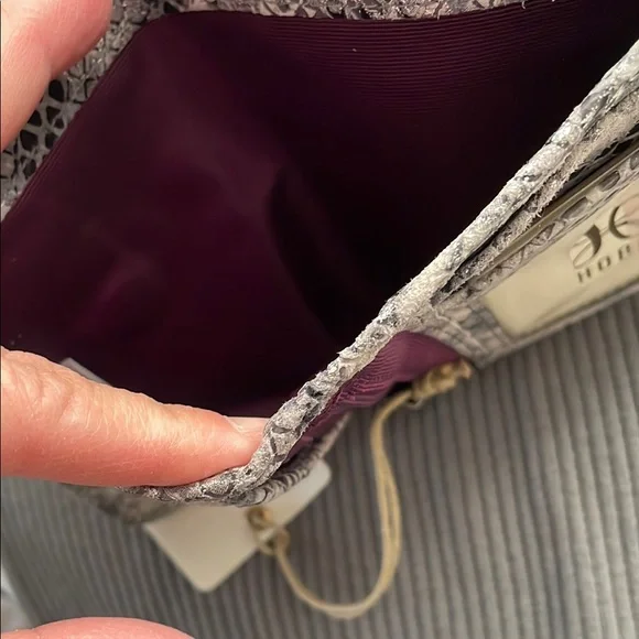 HOBO Gray Textured Wallet with Zipper Closure - Picture 6 of 7